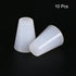 MECCANIXITY Silicone Rubber Tapered Plug - 8mm to 13mm Solid White for Laboratory Use, 10 Pieces