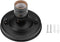 Pocreation E26 E27 Vintage Industrial Ceiling Light Fixture, Black Pendant Lamp Socket