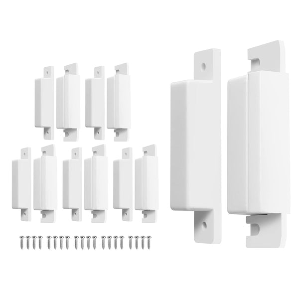 MC-31 Surface Mount Wired NC Door Contact Sensor, Magnetic Reed Switch Alarm, White 5 Pair