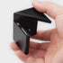 TOOLCOOL Center Finder Tool, Woodworking Centering Tool with 45 Degree Angle Marker, Aluminum Alloy Black