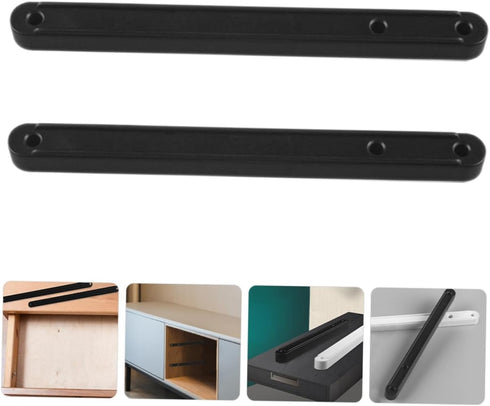 2Pcs Slide Replacement Rails for Cabinets Versatile Glides for Bedside Cabinets and Wardrobes Durable and Easy