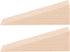 Wooden Door Wedge Stopper, 2PCS Triangle Wood Block, Non-Slip Door Stop for Indoor and Outdoor Use