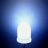 50pcs 10mm 2pin 10mm 9k x Round Diffused LED Light Diffused LED MCD White