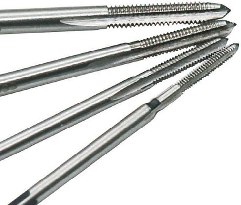 10 Pcs Micro Taps for Clocks and Watches, Metric Straight Flute Coarse Thread Design