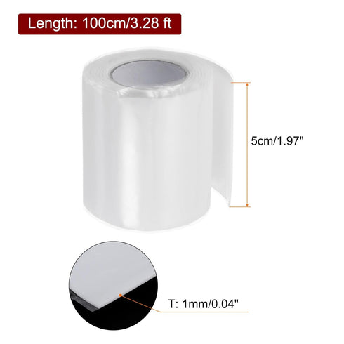 Self Fusing Silicone Tape 2" x 3ft x 0.04" Waterproof Sealing Plumbing Rubber Tape for Water Pipe Hose Leak Silicone Grip Repair Seal, White