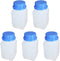 Othmro 5pcs Plastic Lab Chemical Reagent Bottles, 250ml/8.5oz Wide Mouth Liquid/Solid Storage, Blue