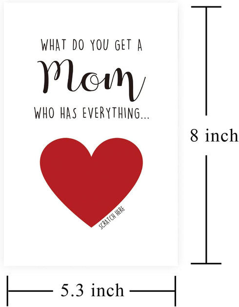 Alzombi Funny Pregnancy Announcement Card, Pregnancy Reveal Scratch off Card for Mother's Day Mom's Birthday, A
