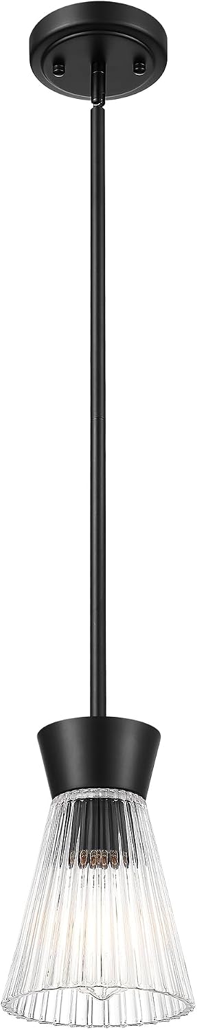 Modern Pendant Light, HWH 1-Light Adjustable Hanging Lighting for Kitchen, Living Rooms,