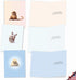 The Best Card Company 20 Assorted Baby Notecards Box Set, 4 x 5.12 Inch with Envelopes, Zoo Babies AM6726BBG-B2x10