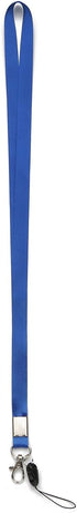 YOUOWO 10 Pack Neck Lanyard, Office Nylon Blue Lanyards with J-Hook for Badge Holders, ID Name Badges
