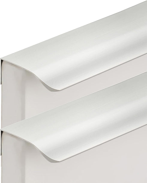 CHENCHEN96 Brushed Silver Bedside Table Handles 2 Pack Invisible Kitchen Cabinets Handles Aluminum