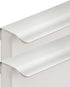 CHENCHEN96 Brushed Silver Bedside Table Handles 2 Pack Invisible Kitchen Cabinets Handles Aluminum