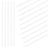 Swpeet 15Pcs Milkly Plastic Rods Assortment Kit, Diameter 3mm Length 250mm for DIY Model Making