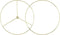 Antrader Wire Lamp Shade Rings Metal DIY Drum Lamp Shade Ring for