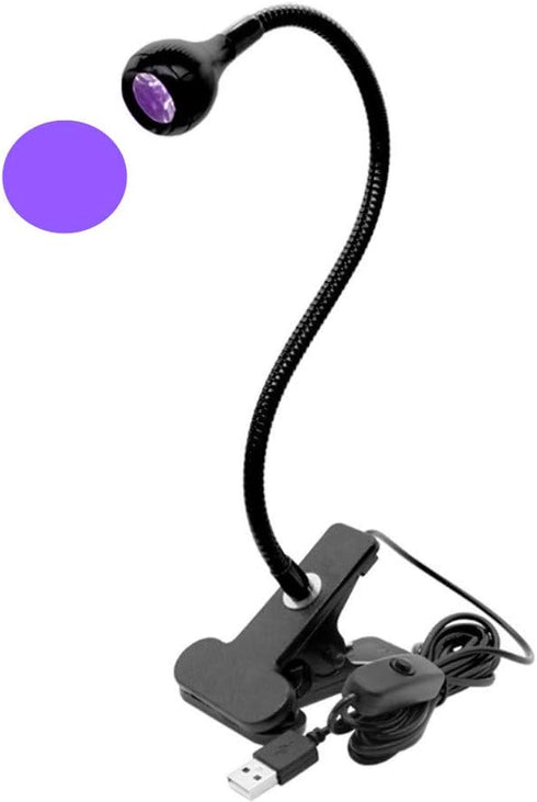 ZOELASS Upgraded Big Chip 395nm UV LED Black Light Fixtures with Gooseneck Clamp for UV Gel Nail Curing
