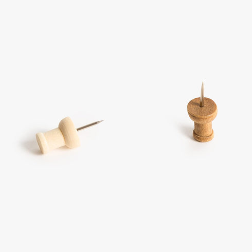 U Brands Standard Wooden Push Pins Set, 150 Pieces Office Supplies