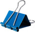 64 JAM Plus Blue Large Binderclips + Blue Size Rubberbands