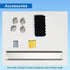 DEVELOP Magnetic White Board – 24 x 36 Inch Dry Erase Board with Aluminum Frame for Home, Office, School