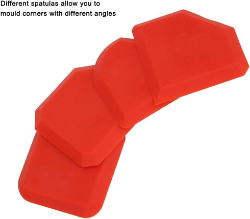 4 Pieces Silicone Caulking Tool Set, Caulk Scraper Silicone Sealant Grout Finishing Tool for Kitchen Bathroom