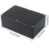 Zulkit Junction Box, IP65 Waterproof Dustproof ABS Plastic Electrical Boxes Electronic Enclosure Black 9.1 x 5.9 x 3.4