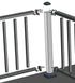 Rail Connector (2, Black, Top) for Railing Systems