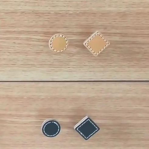 Generic Hand sewn Leather Buckle Handle Kitchen Handles Door Pulls Cabinet Knobs Door Shoe Cabinet Bedside Cabinet