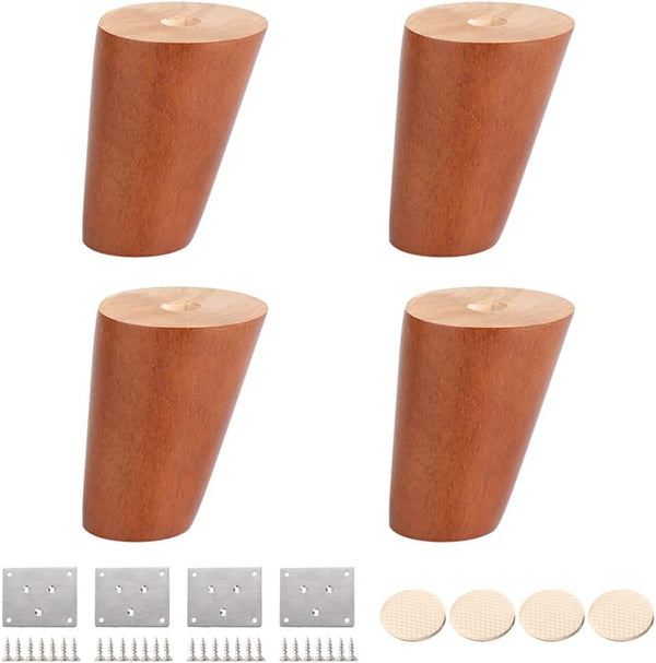 Generic Solid Wood Furniture Legs,Coffee Table Legs,Tilt Tapered Sofa Legs,DIY Replacement Legs for