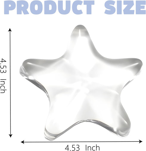Elbow Gel Wrist Rest for Keyboard and Mouse Transparent White Sea Star Pad Cushion Ergonomic Cute Clear Cool Mouse