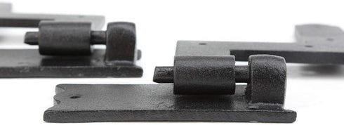 6.5" Renovators Supply Manufacturing Wrought Iron Lift-Off Pintle Shutter Hinges Black Colonial Window & Gate Hardware