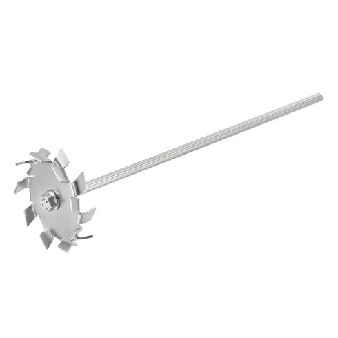 MECCANIXITY 304 Stainless Steel Stirring Rod, 11.81" Length with 3.15" ID Dispersion Disc for Laboratory