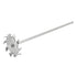 MECCANIXITY 304 Stainless Steel Stirring Rod, 11.81" Length with 3.15" ID Dispersion Disc for Laboratory