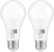 Dusk to Dawn Light Bulbs, 1000 Lumen, Daylight, LED 12W, A19 E26, 2-Pack, HQ-H023