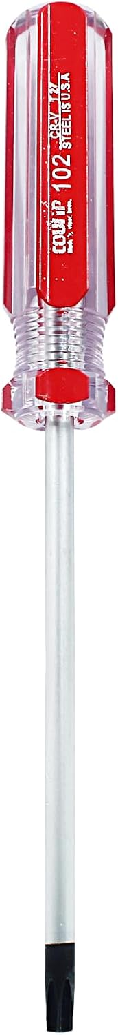 T27 Torx Screwdriver with Magnetic Head, Insulated PVC Handle, 100mm Working Length Security Tool for DIY Repairing