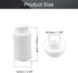 Othmro 5Pcs 8.45oz/250ml Plastic Bottles, Lab Cylindrical Chemical Reagent Bottle, Wide Mouth Laboratory Reagent Polyethylene Bottle, Sample Sealing Liquid Storage Container for Food Store White by Othmro
