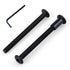 Glvaner 1/4-20 3 10 304 18-8, x Furniture Connector Bolts and Barrel Nuts Kit - Pairs, Stainless Steel Black Coated