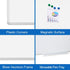 DEVELOP Magnetic White Board – 24 x 36 Inch Dry Erase Board with Aluminum Frame for Home, Office, School