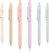 Gel Pens, Aesthetic Office College Supplies, Birthday Gifts for Women, Black Ink Cute Pens, 6 Pack