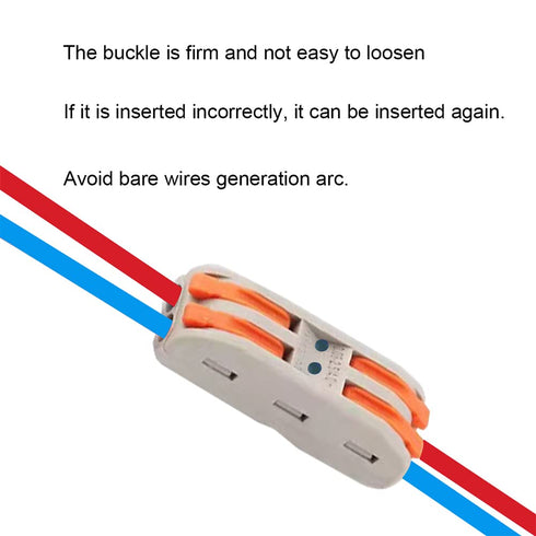 21Pcs 2 Conductor Compact Splicing, 2 Circuit Inline Splices for 28-12 AWG