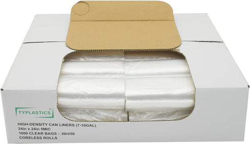 Trash Can Liner - 1000 Count Garbage Bags on Perforated Roll, 7-10 Gallon for Office and Home Needs