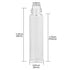 20ml Clear Glass Vials with Screw Caps and Plastic Stoppers, Leak-Proof Small Liquid Sample Vial, 12PCS