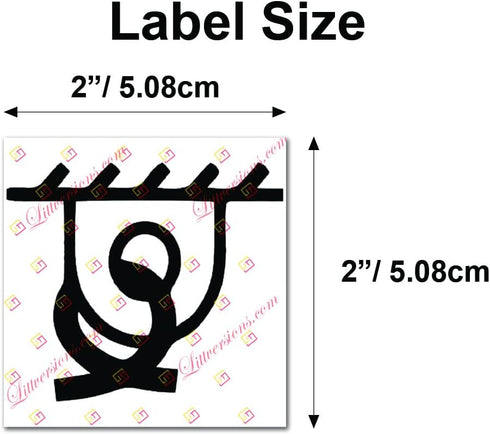 10 Pack 2"x2" Tie Down, Do Not Lift Universal OSHA Compliant Safety Notice Caution Symbol Stickers Decal Label Air
