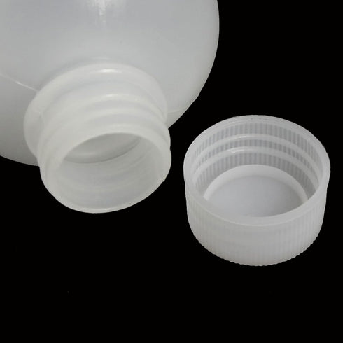 YOKIVE 2 Pcs Plastic Reagent Bottle, Cylindrical Container with Screw Cap, Great for Laboratory Chemistry Use, Clear