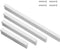KGUDYS 4-Piece Finger Edge Pull Handles,Kitchen Cabinet Handles,Aluminium Furniture Handles,L-Shaped Invisible Handles,for Bedside