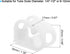 uxcell Plastic Tubing Clamps, 10pcs 1/4"-1/2" Tube OD Adjustable Tube Clamp Laboratory Pinch Valve Flow Control Hose Clamp