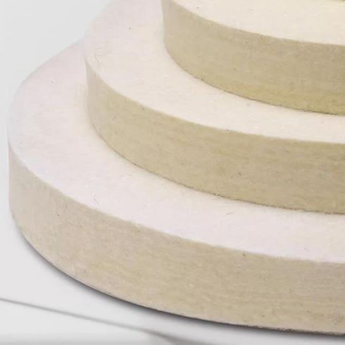 ?????????????? 8''x1'' Wool Buffing Wheel, Jewelry Polishing Wheel with 5/8 Inch Arbor Hole for Bench Grinder/Die Grinder