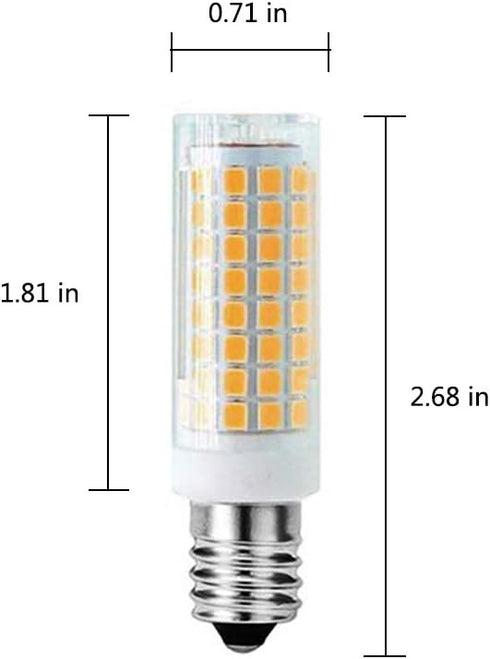 10W E14 Bulbs Dimmable 100W 102 2835 1500Lumen 3000K Bulb CRI>90+ Light,6 Pack Mini LED Corn Light Replacement