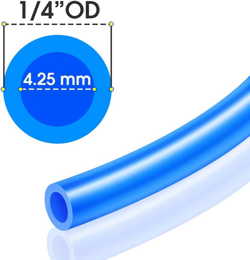 TAILONZ PNEUMATIC Air Line 3/8 inch od Blue Pneumatic Nylon Tube 32.8ft Air Brake Tubing Nylon Hose