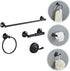Set Gadpiparty Stainless Steel Bathroom Towel Holder Black Towel Rack with Elegant Design Space-Saving