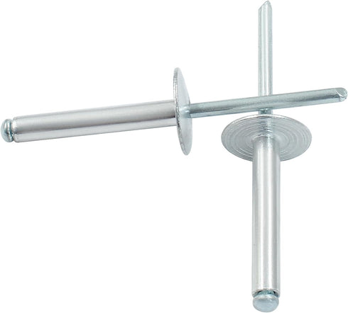 60 Pcs 3/16" x 1-1/4" Large Flange Aluminum Blind Rivets, Dome Head Pop Rivets for Installing Accessories