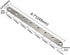 4 pcs 8 Hole Stainless Steel Straight Corner Brackets, 245mm / 9.7" Flat Fixing Mending Brace Plates with Screws